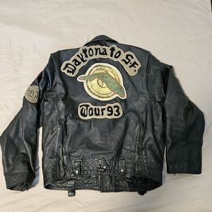 Vintage Leather biker jacket